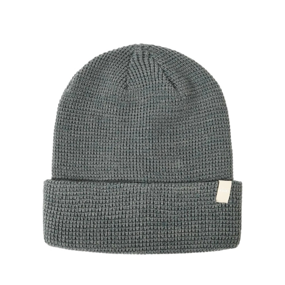 Vuori Alpine Waffle Beanie Knit Hat Gray Unisex